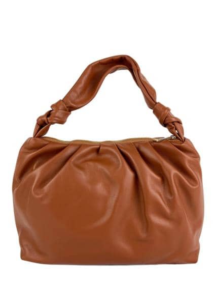 Italian Artisan Handcrafted Gathered Leather Shoulder Bag | Made in Italy | Exclusive Offer