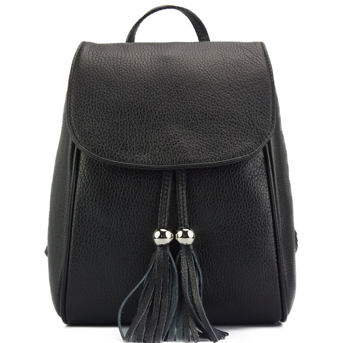 Italian Artisan Womens Lockme Handmade Backpack in Soft Leather Made In Italy
