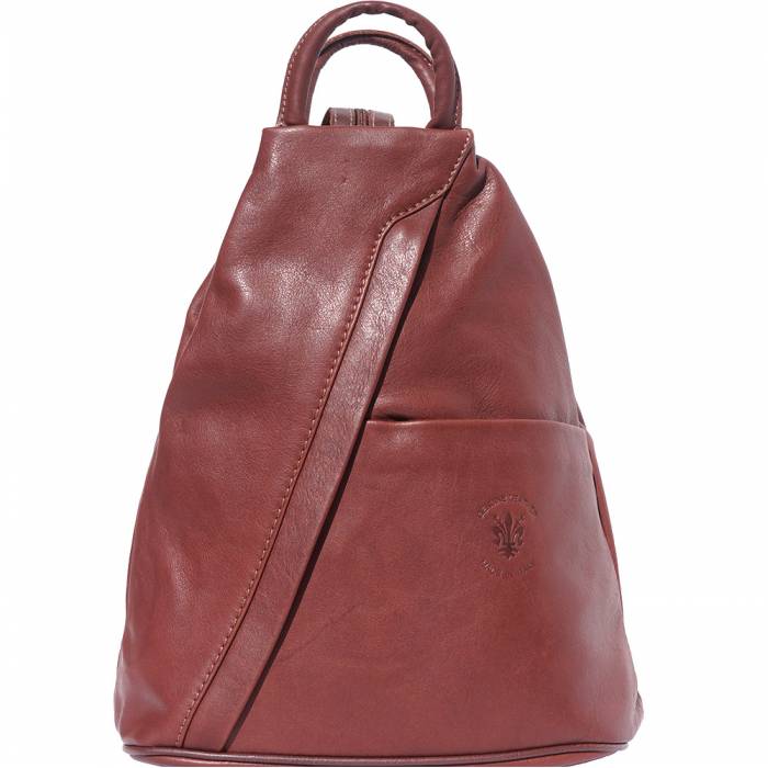 Italian Artisan Vanna Womens Luxury Leather Backpack wear as Crossbody or Shoulder Bag Made In Italy