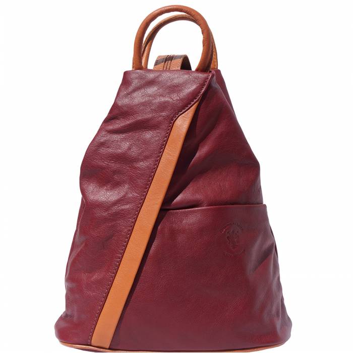 Italian Artisan Vanna Womens Luxury Leather Backpack wear as Crossbody or Shoulder Bag Made In Italy