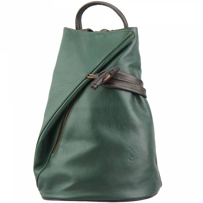 Italian Artisan Fiorella Womens Backpack in Soft Calfskin Leather Made In Italy-Oasisncentives