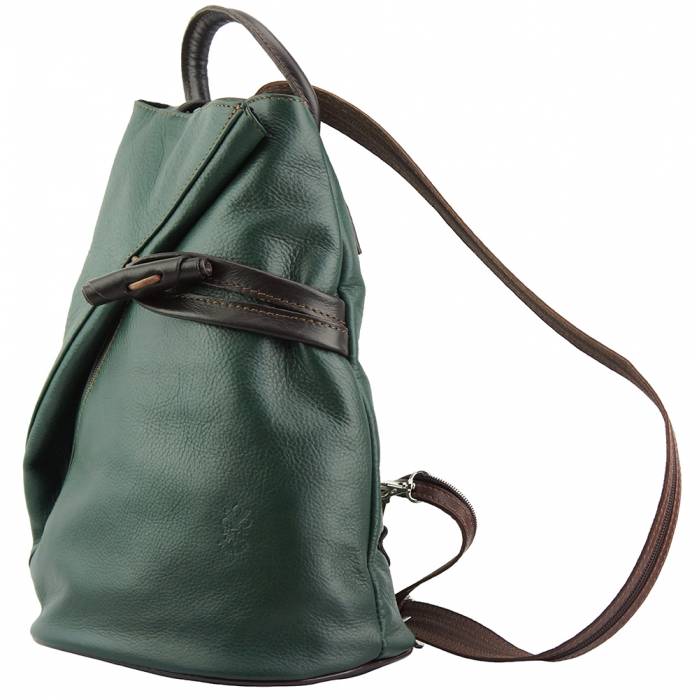 Italian Artisan Fiorella Womens Backpack in Soft Calfskin Leather Made In Italy