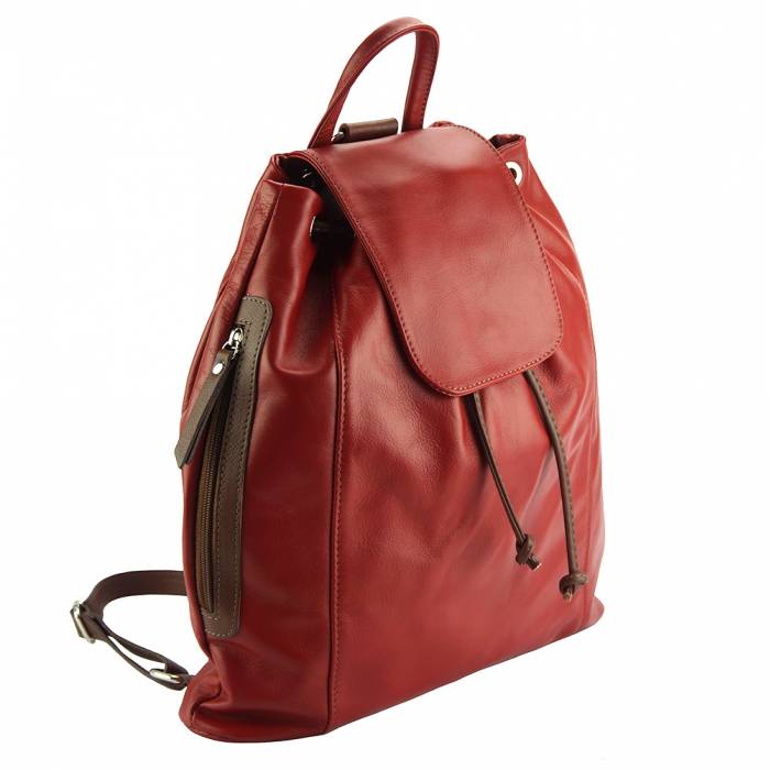 Italian Artisan Ginevra Womens Luxury Leather Backpack Made In Italy
