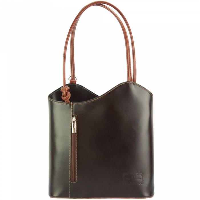 Italian Artisan Cloe Womens Leather Shoulder or Backpack Handbag Made In Italy - Oasisincentives