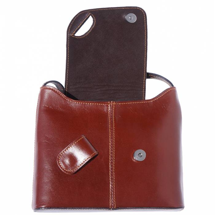 Italian Artisan Womens Handmade Patent Calf Leather Shoulder or Crossbody Handbag Made In Italy