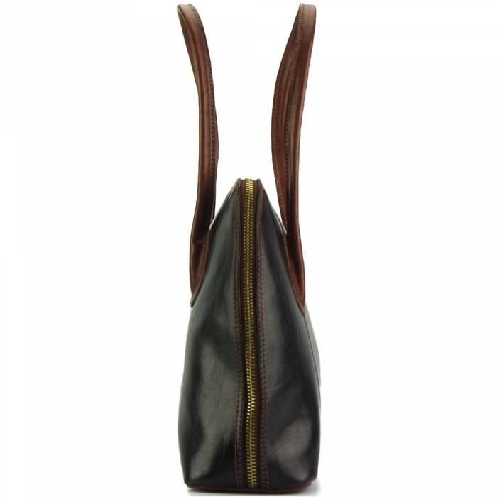 Italian Artisan Claudia V Womens Leather Shoulder Handbag Made In Italy