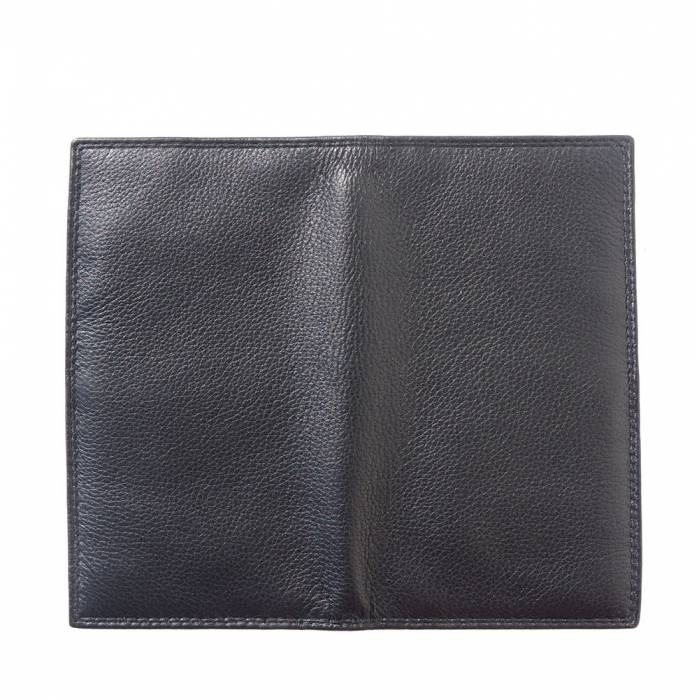 Italian Artisan Ivo GM Mens Handmade Vertical Wallet In Genuine Calfskin Leather Made In Italy