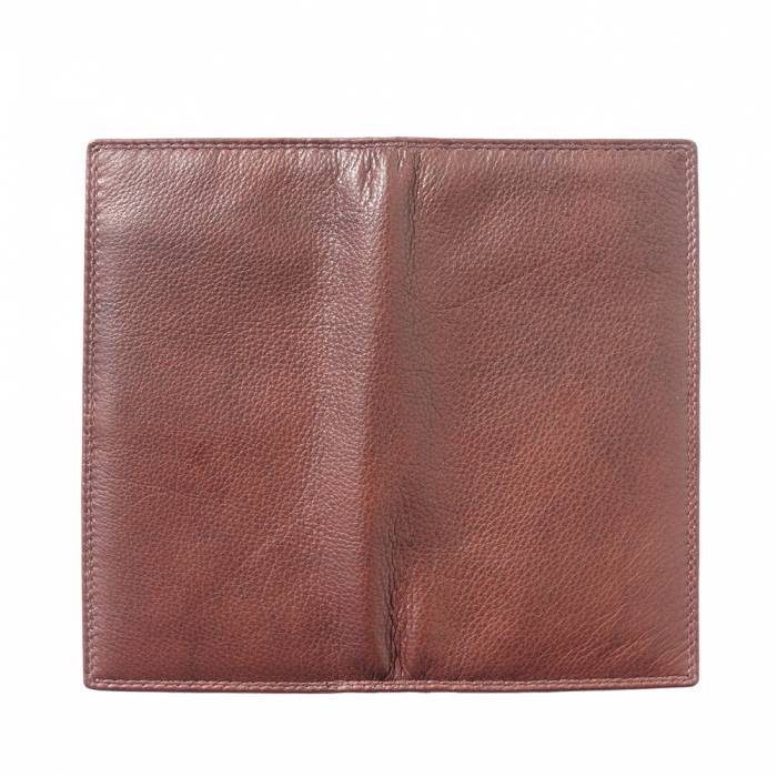 Italian Artisan Ivo GM Mens Handmade Vertical Wallet In Genuine Calfskin Leather Made In Italy