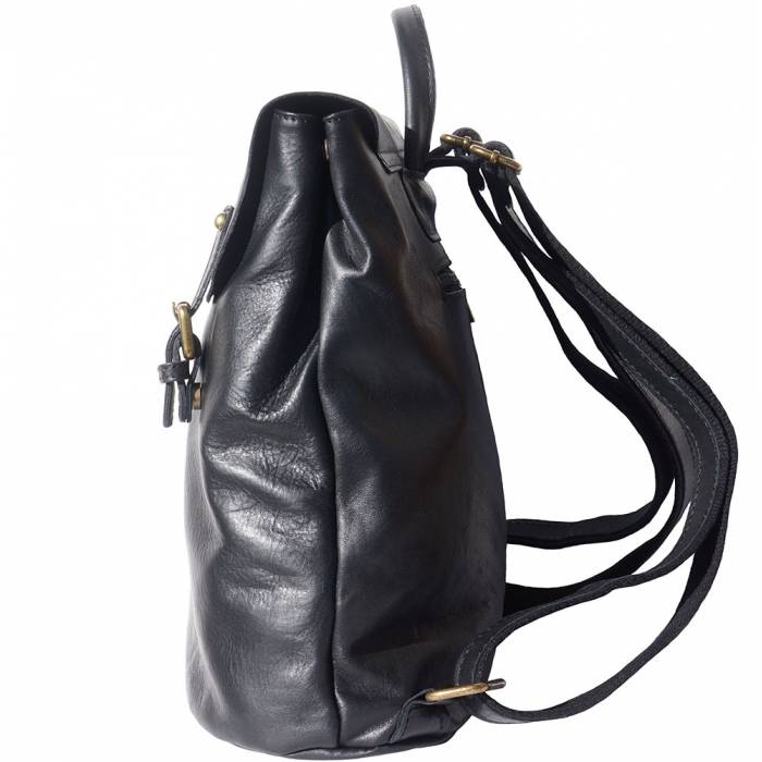 Italian Artisan Vara Luxury Unisex Genuine Leather Backpack Made In Italy