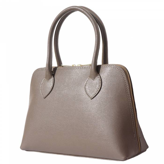 Italian Artisan Giulia Womens Top Handle Leather Handbag in Saffiano Leather Made In Italy