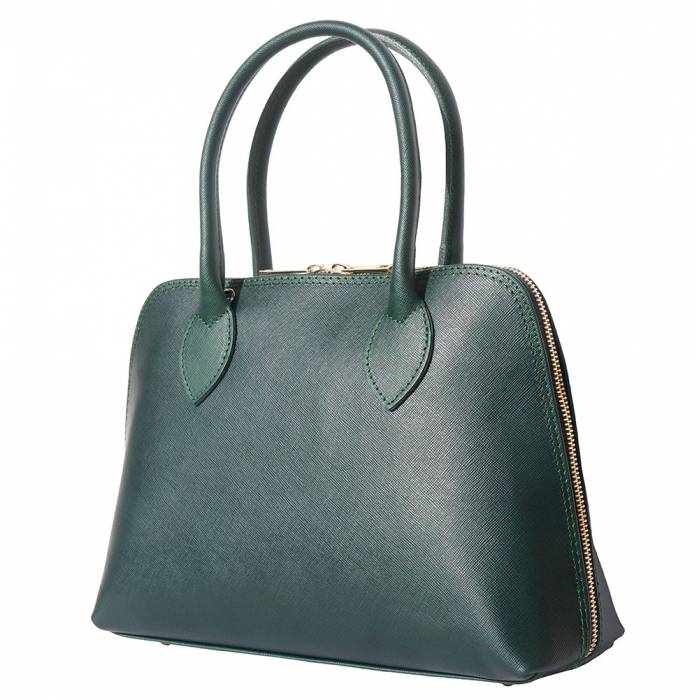 Italian Artisan Giulia Womens Top Handle Leather Handbag in Saffiano Leather Made In Italy