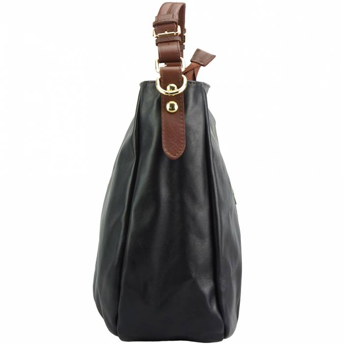 Italian Artisan Tournon Womens Hobo-Tote-Shoulder Leather Handbag Made In Italy