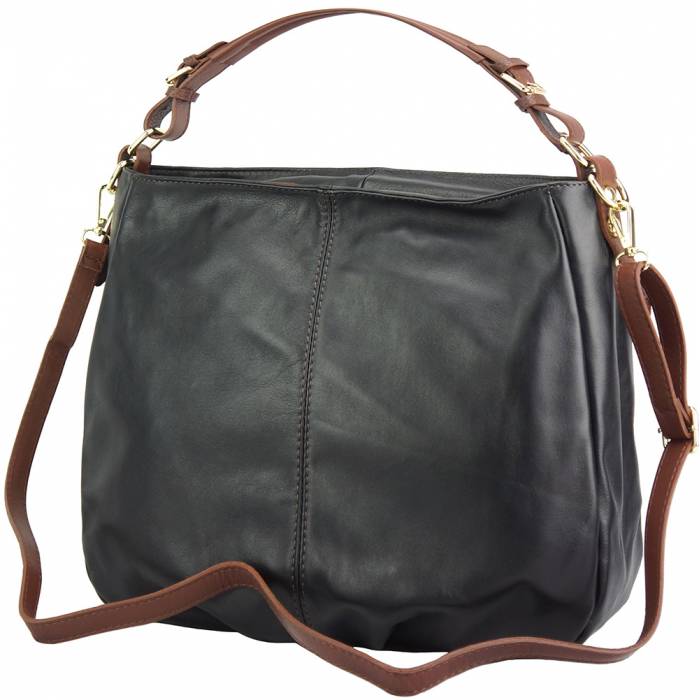 Italian Artisan Tournon Womens Hobo-Tote-Shoulder Leather Handbag Made In Italy