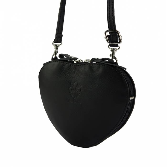 Italian Artisan Cuore  Womens Leather Crossbody Handbag Made In Italy - Oasisincentives