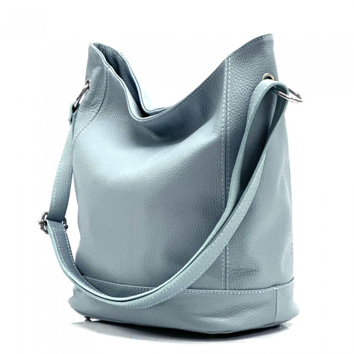 Italian Artisan Alisia Womens Handcrafted Leather Bucket Handbag Made In Italy