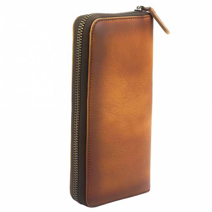 Italian Artisan Clemenza Womens Luxury Vintage Leather Wallet Made In Italy-Oasisncentives