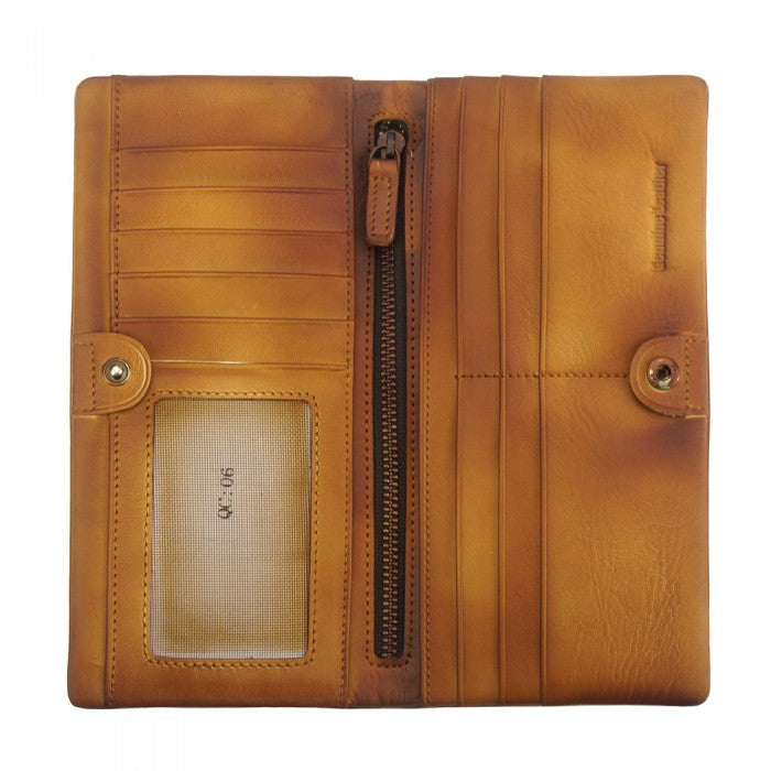 Italian Artisan Bernardo Mens Vintage Leather Wallet Made In Italy
