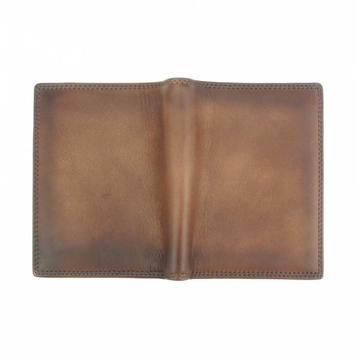 Italian Artisan Jovani Mens Handmade Wallet In Genuine Calfskin Leather Made In Italy
