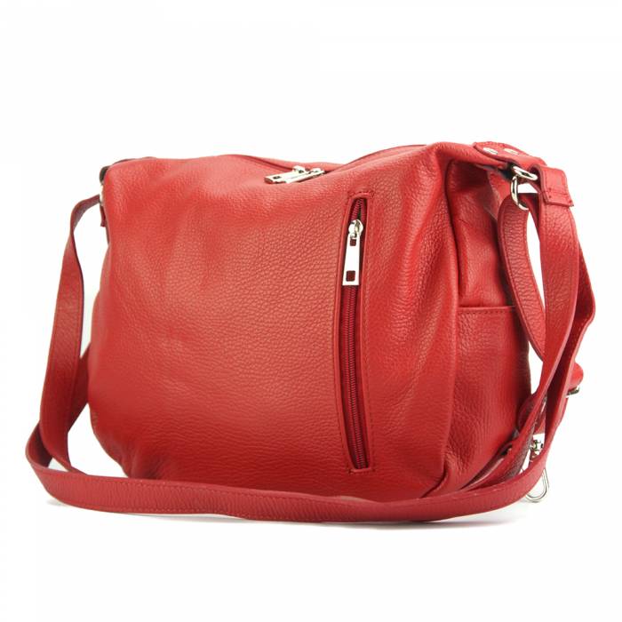 Italian Artisan Prisca Womens Luxury Handmade Multi Functional Leather Shoulder/Crossbody/Backpack Handbag