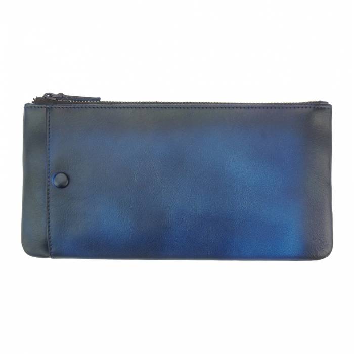 Italian Artisan Adele Unisex Wallet In Vintage Leather Made In Italy