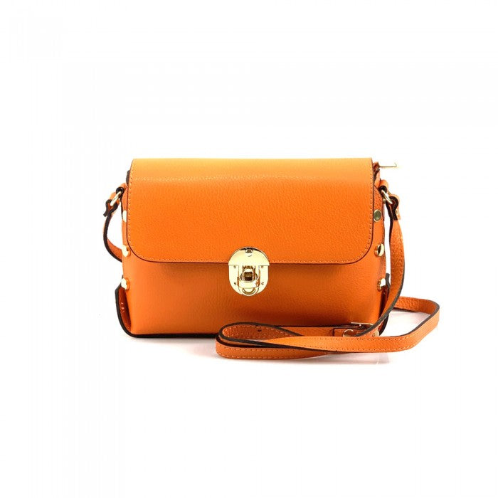Italian Artisan Malak Womens Handcrafted Clutch Handbag In Smooth Calfskin Leather Made In Italy