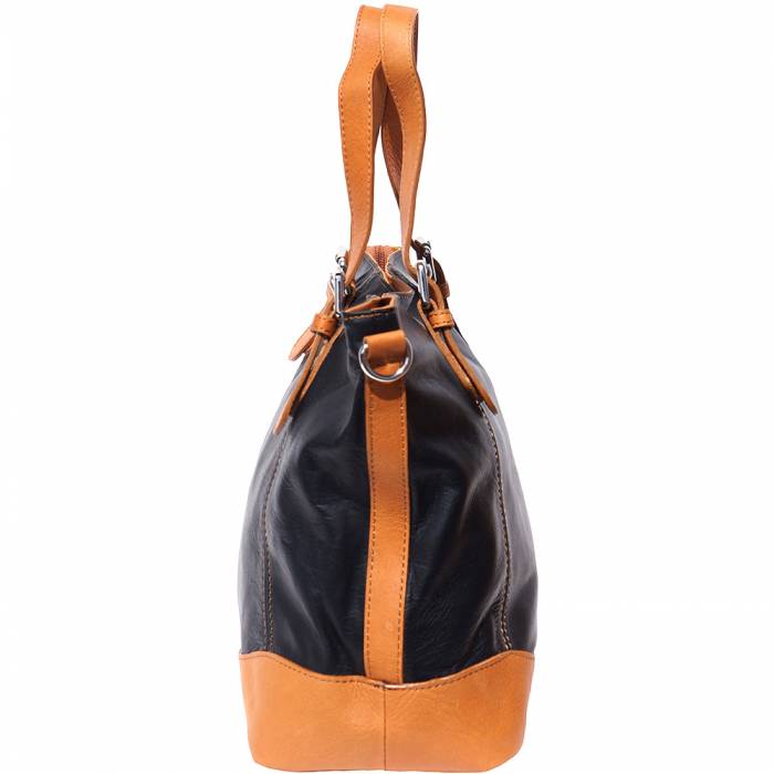 Italian Artisan Milena Womens Luxury Leather Tote-Shoulder Handbag Made In Italy
