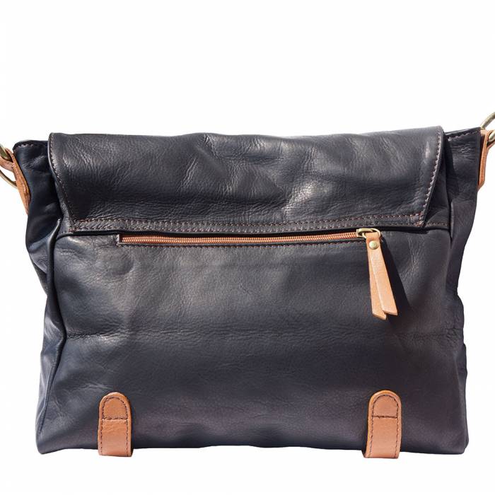 Italian Artisan Freestyle Leather Messenger or Shoulder bag Made In Italy Unisex - Oasisincentives