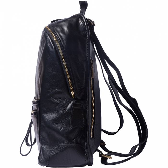 Italian Artisan Luxury Springs Calfskin Leather Backpack Made In Italy Unisex