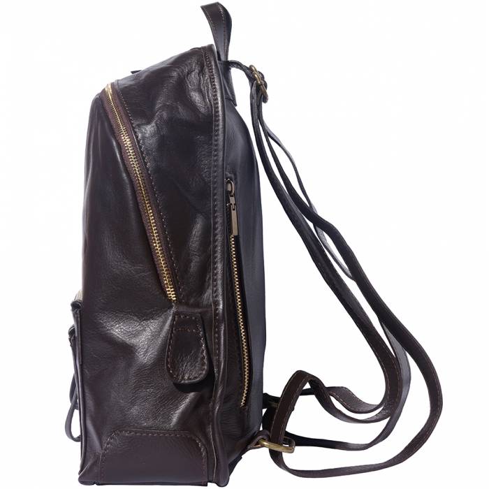 Italian Artisan Luxury Springs Calfskin Leather Backpack Made In Italy Unisex