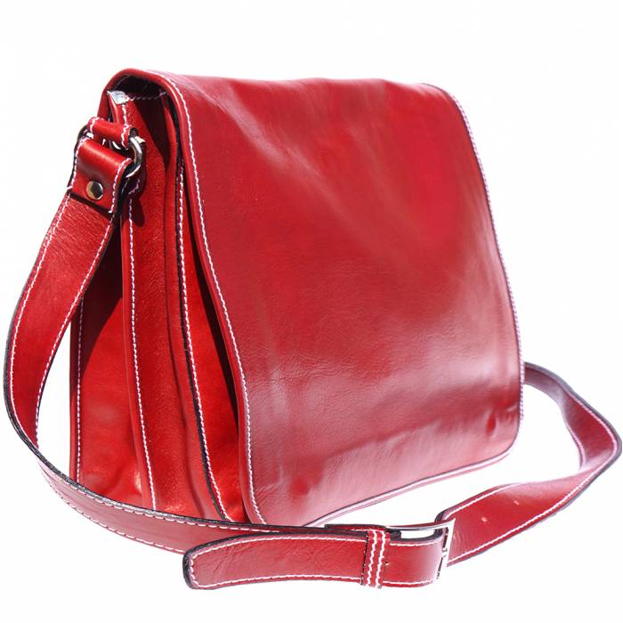 Italian Artisan Mirko GM Unisex Luxury Handmade Genuine Calf Leather Messenger Bag Made In Italy