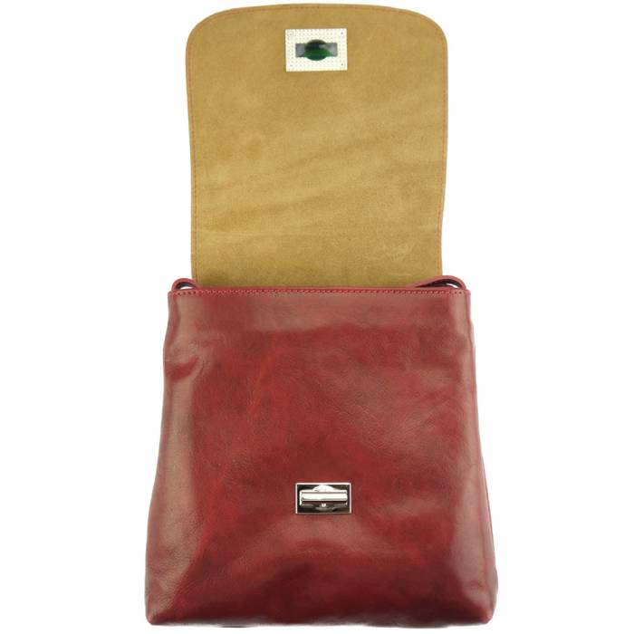 Italian Artisan Womens Handmade Medium Flat Shoulder Handbag Genuine Cow Leather Made In Italy - Oasisincentives