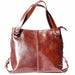 Italian Artisan HANDMADE Womens Genuine Calf Leather Shopping Bag with Double Handle - Oasisincentives