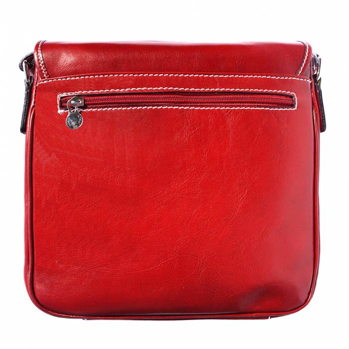 Italian Artisan Christopher Unisex Messenger Bag In Genuine Cow Leather Made In Italy - Oasisincentives
