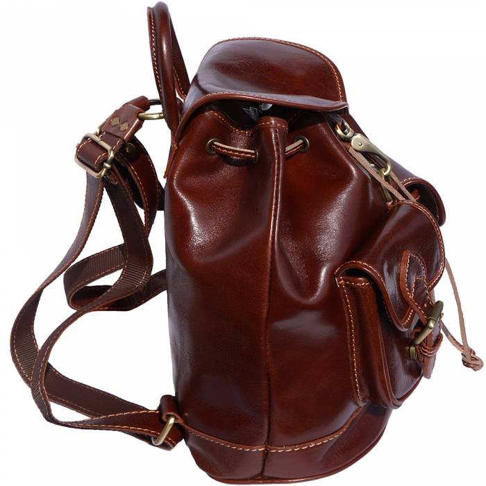 Italian Artisan Davide Unisex Luxury Soft Calf Leather Backpack Made In Italy