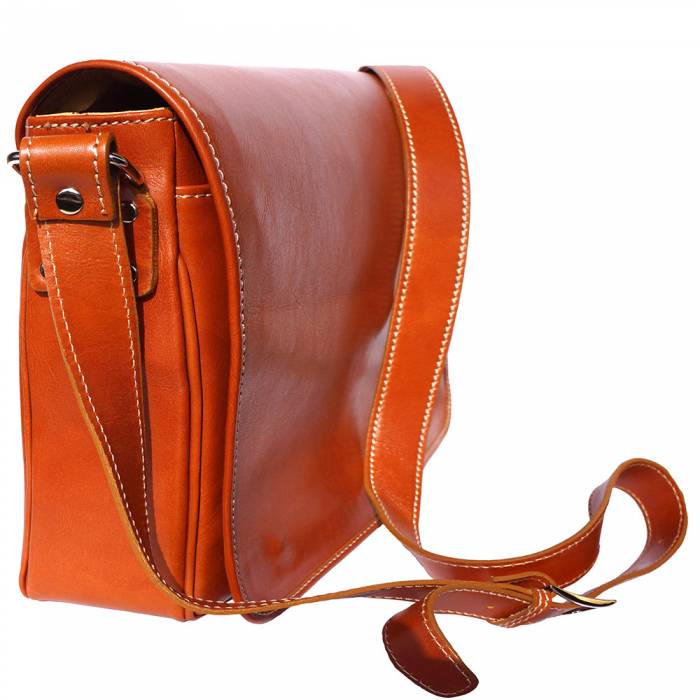 Italian Artisan Large Unisex Luxury Handmade Genuine Calf Leather Business Messenger Bag Made In Italy