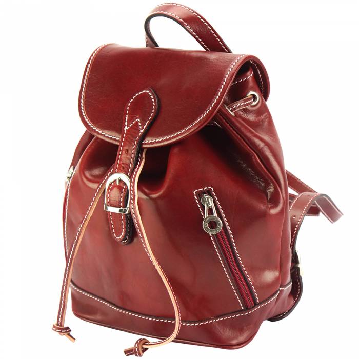Italian Artisan Womens  Luminosa Handmade Leather Backpack Purse Made In Italy - Oasisincentives