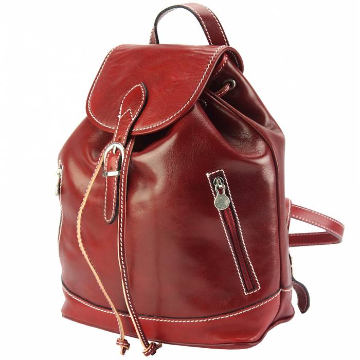 Italian Artisan Luminosa GM Unisex Luxury Soft Calfskin Leather Backpack Made In Italy