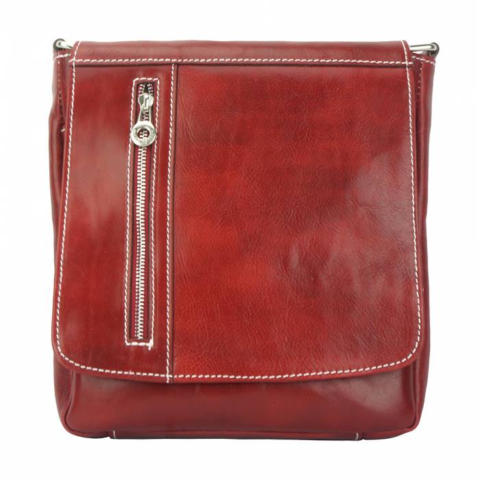 Italian Artisan Amico Unisex Genuine Leather Messenger Bag Made In Italy - Oasisincentives