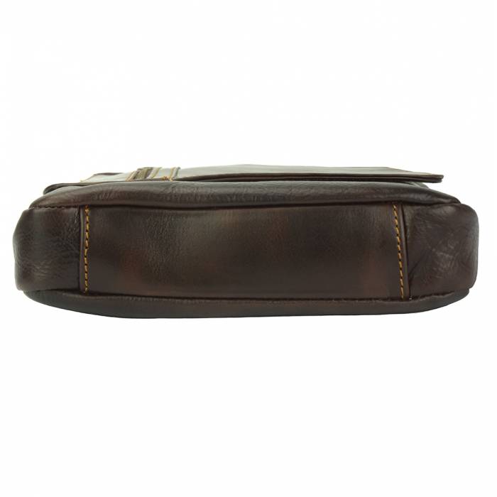 Italian Artisan Amico Unisex Genuine Leather Messenger Bag Made In Italy - Oasisincentives