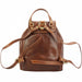 Italian Artisan Tuscany Womens Backpack In Calfskin Leather Made In Italy - Oasisincentives