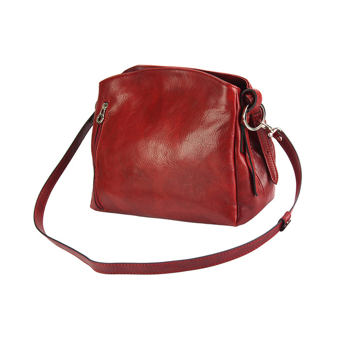 Italian Artisan Viviana V Womens Handmade Leather Shoulder Handbag Made In Italy