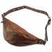 Italian Artisan Christian Unisex HANDMADE Leather Waist Fanny Pack bag Made In Italy - Oasisincentives