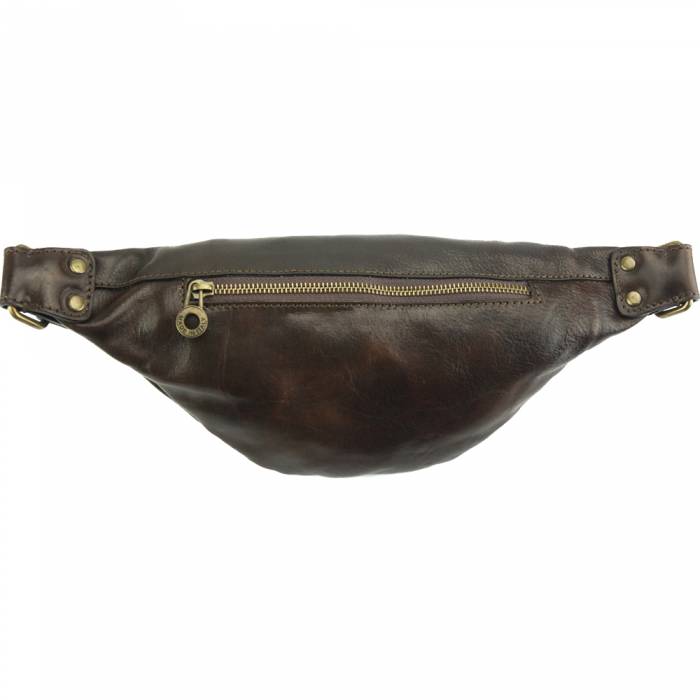 Italian Artisan Christian Unisex HANDMADE Leather Waist Fanny Pack bag Made In Italy - Oasisincentives