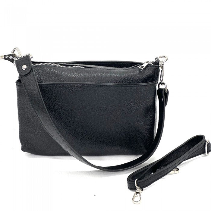 Italian Artisan Marcello Womens Handcrafted Shoulder Handbag In Genuine Calfskin Leather Made In Italy