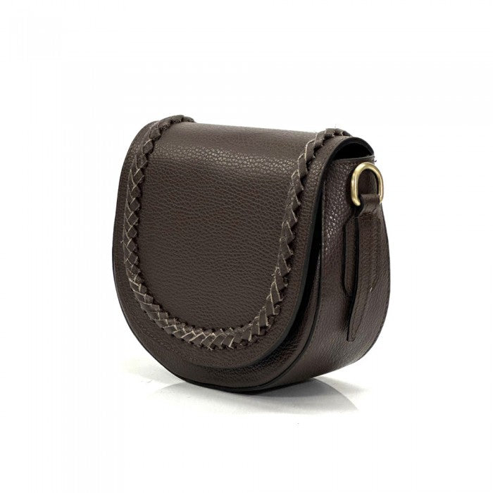 Italian Artisan Isabella Handcrafted Crossbody Bag In Genuine Calfskin Leather Made in Italy