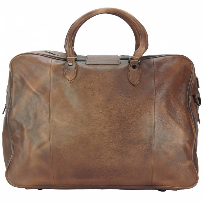 Italian Artisan Raimondo Unisex Travel bag in Vintage Italian Leather Made In Italy