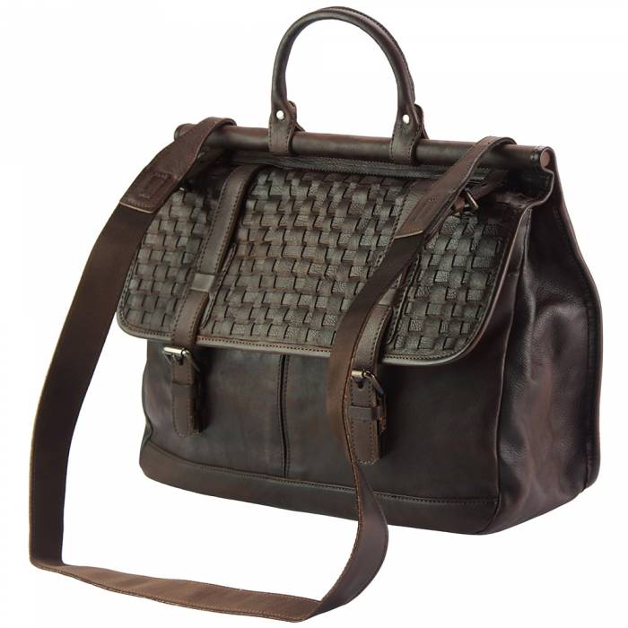 Italian Artisan Florine Womens Everyday Genuine Leather Shoulder Handbag Made In Italy
