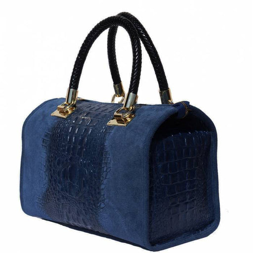 Italian Artisan Emma Womens Leather Boston Handbag Made In Italy - Oasisincentives