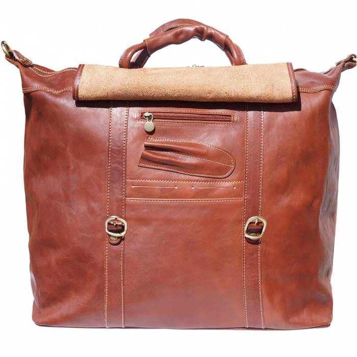 Italian Artisan Unisex Weekend Leather Travel Bag Made In Italy - Oasisincentives
