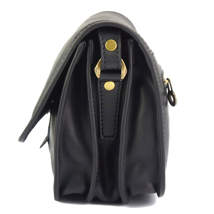 Italian Artisan Marilena GM Womens Leather Crossbody Handbag Made In Italy